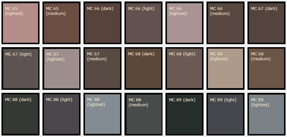 Davis Cement Color Chart