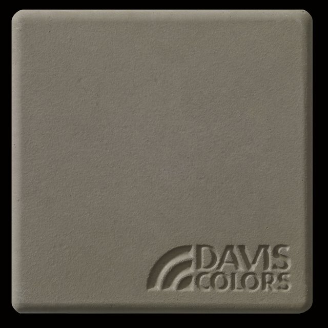 This is a photo of an actual 3” x 3” concrete tile sample integrally colored with Davis Colors’ Bayou (pigment # 6130). This video reproduction is just for ideas. Please finalize your color selection from our printed color card, hard tile samples or job site test.
