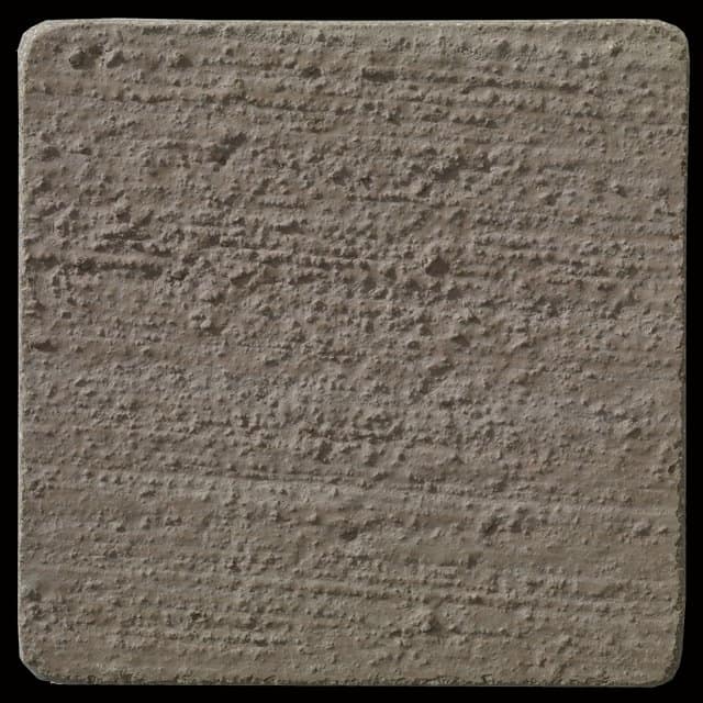 This is a photo of an actual 3” x 3” concrete tile sample integrally colored with Davis Colors’ Cocoa (pigment # 6130) with a broom finish.  This video reproduction is just for ideas. Please finalize your color selection from our printed color card, hard tile samples or job site test.