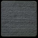 This is a photo of an actual 3” x 3” concrete tile sample integrally colored with Davis Colors’ Dark Gray - Carbon (pigment # 8084) with a broom finish.  This video reproduction is just for ideas. Please finalize your color selection from our printed color card, hard tile samples or job site test.