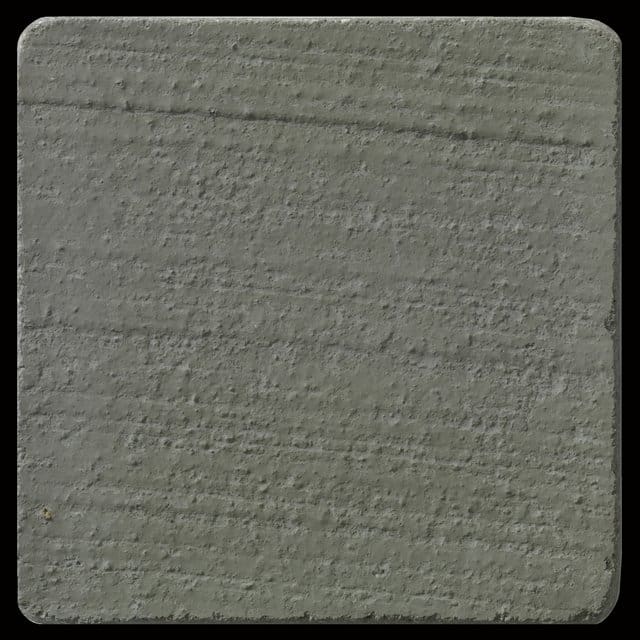 This is a photo of an actual 3” x 3” concrete tile sample integrally colored with Davis Colors’ Green Slate (pigment # 3685) with a broom finish.  This video reproduction is just for ideas. Please finalize your color selection from our printed color card, hard tile samples or job site test.