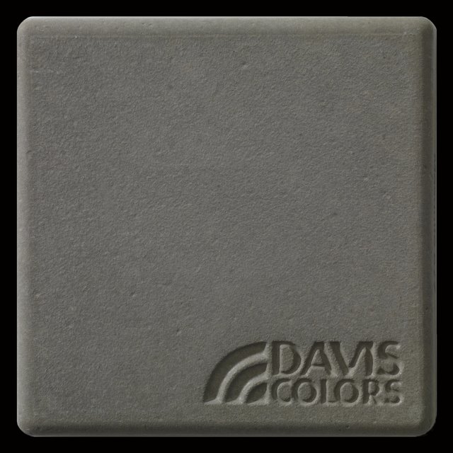 This is a photo of an actual 3” x 3” concrete tile sample integrally colored with Davis Colors’ Mesquite (pigment # 677). This video reproduction is just for ideas. Please finalize your color selection from our printed color card, hard tile samples or job site test.