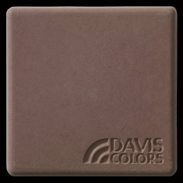 This is a photo of an actual 3” x 3” concrete tile sample integrally colored with Davis Colors’ Sangria (pigment # 1117). This video reproduction is just for ideas. Please finalize your color selection from our printed color card, hard tile samples or job site test.