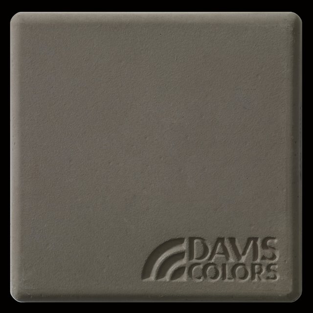 This is a photo of an actual 3” x 3” concrete tile sample integrally colored with Davis Colors’ Taupe (pigment # 677). This video reproduction is just for ideas. Please finalize your color selection from our printed color card, hard tile samples or job site test.