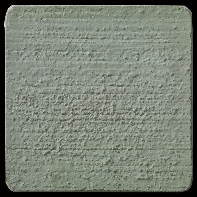 Willow Green - 3 inch x 3 inch sample tile colored with Davis Colors Willow  Green concrete pigment