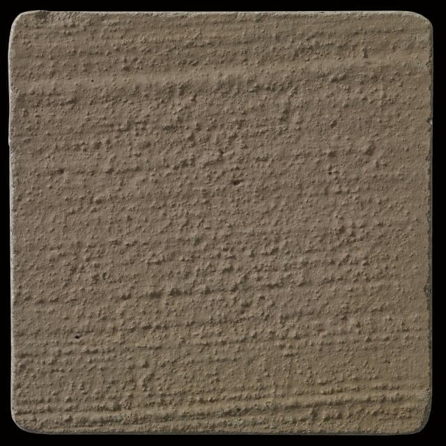 This is a photo of an actual 3” x 3” concrete tile sample integrally colored with Davis Colors’ Yosemite Brown (pigment # 641) with a broom finish.  This video reproduction is just for ideas. Please finalize your color selection from our printed color card, hard tile samples or job site test.