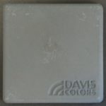 This is a photo of an actual 3” x 3” concrete tile sample integrally colored with Davis Colors’ Dark Gray (pigment # 8084) with a smooth finish.  This video reproduction is just for ideas. Please finalize your color selection from our printed color card, hard tile samples or job site test.