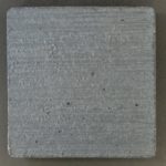 This is a photo of an actual 3” x 3” concrete tile sample integrally colored with Davis Colors’ Graphite (pigment # 8084) with a broomed finish.  This video reproduction is just for ideas. Please finalize your color selection from our printed color card, hard tile samples or job site test.