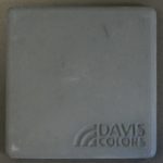This is a photo of an actual 3” x 3” concrete tile sample integrally colored with Davis Colors’ Graphite (pigment # 8084) with a smooth finish.  This video reproduction is just for ideas. Please finalize your color selection from our printed color card, hard tile samples or job site test.