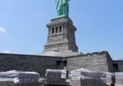 Statue of Liberty Restoration
Since Superstorm Sandy wreaked havoc on the East Coast last fall, the aftermath of the storm is still being felt.  The Statue of Liberty is one such landmark that suffered serious damage and is in the process of being restored.  EP Henry is part of these efforts and is providing pavers (Brick Stone, Autumn Blend) for the 50,000 square-foot walkway surrounding the base of the statue. To learn more about this project visit EP Henry's photo gallery at www.ephenry.com.  You can also contact EP Henry at 800-444-3679.  http://www.youtube.com/watch?v=5FOpS-4y2GA