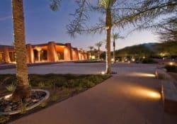 The concrete colors at the Jackie Lee Houston Plaza in Palm Springs, CA are Davis Colors’ Salmon with an exposed aggregate finish and Mesa Buff with a light broom finish. The landscape design was done by the Design Workshop. To learn more about the Design Workshop visit their website www.designworkshop.com or call them at 775-588-5929.