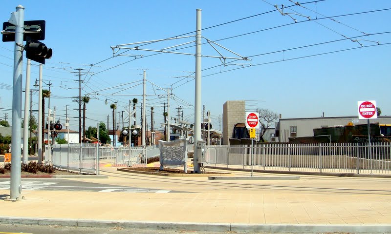 The Gold Line Indian station.  The concrete colors are Davis Colors' Palomino and Brick Red.