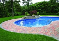 This pool deck is paved with Nicolock’s Country pavers with their Autumn color blend. Nicolock uses Davis Colors concrete pigments to make their custom color blends. To learn more about Nicolock’s products visit them at www.nicolock.com.