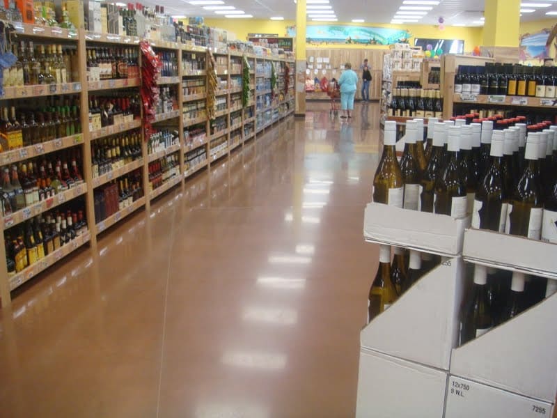 Completed View Of Davis Colors Concrete Project For Trader Joe's In Carlsbad, California