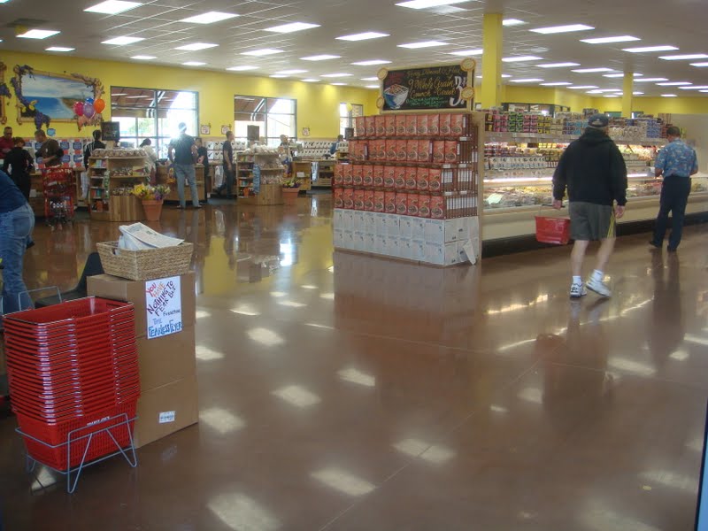 Interior View Of Completed Davis Colors Concrete Project For Trader Joe's In Carlsbad, California