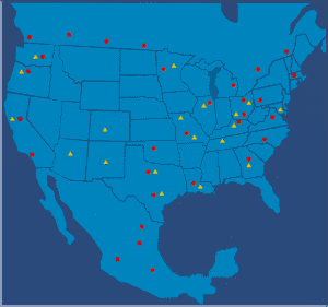 Davis Colors Distributor Map