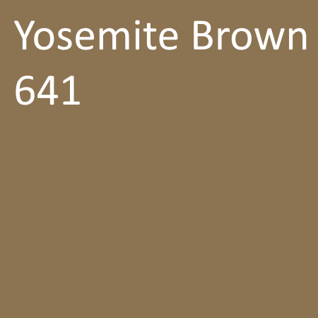 Number: 641Name: Yosemite BrownHex: 8c7352Description: Liquid Dose Rate: 3.04 lbs per 94 lb sack of cementPowder Dose Rate: 2 lbs per 94 lb sack of cement