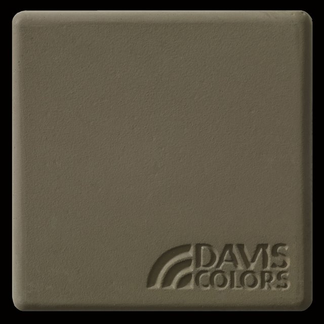 Sample tile colored with Davis Colors Adobe concrete pigment