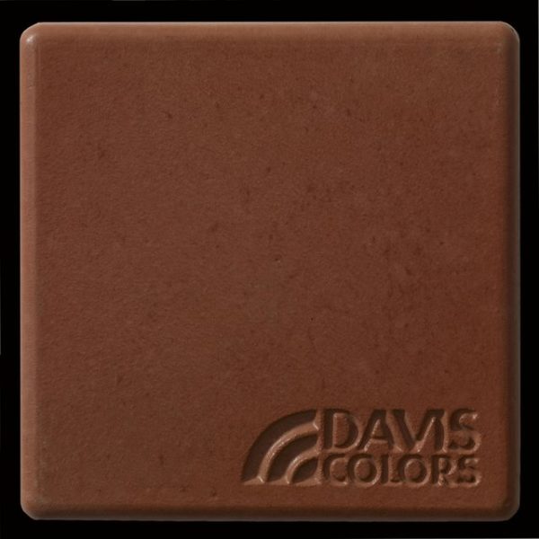 Brick Red - 3 inch x 3 inch sample tile colored with Davis Colors Brick ...