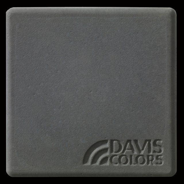 Sample tile colored with Davis Colors Cobblestone concrete pigment