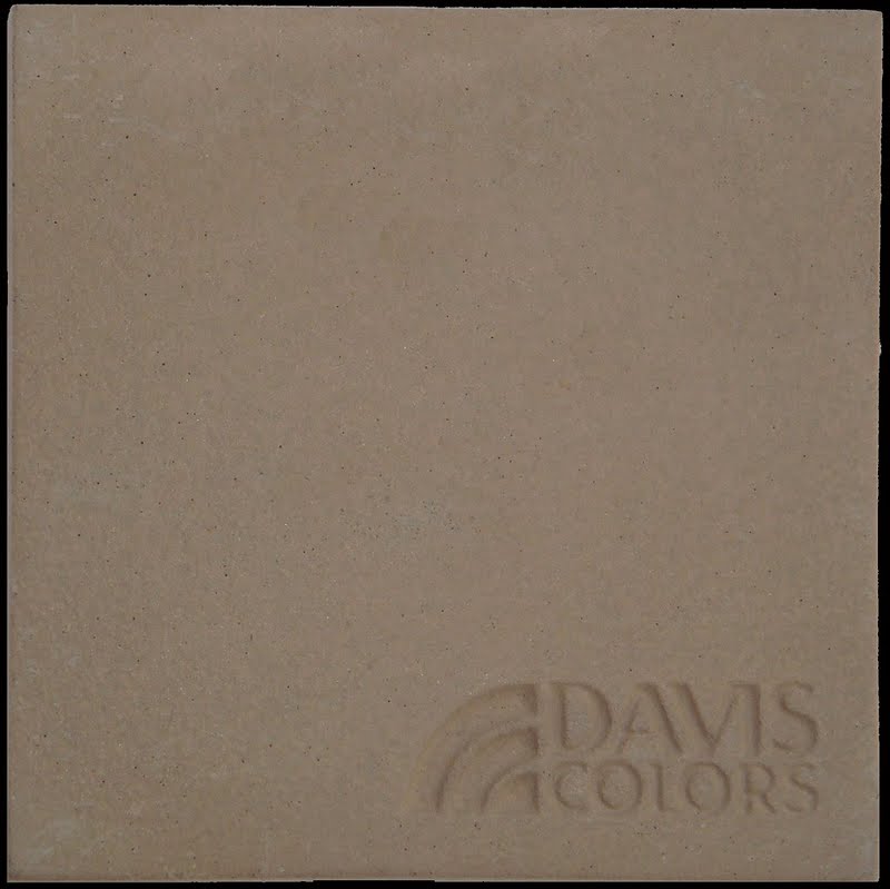 Sample tile colored with Davis Colors Eastern Tan concrete pigment