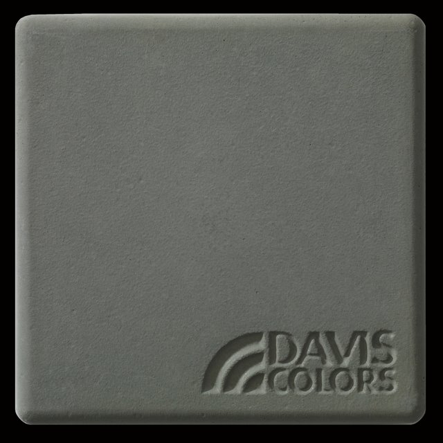 Sample tile colored with Davis Colors Green Slate concrete pigment