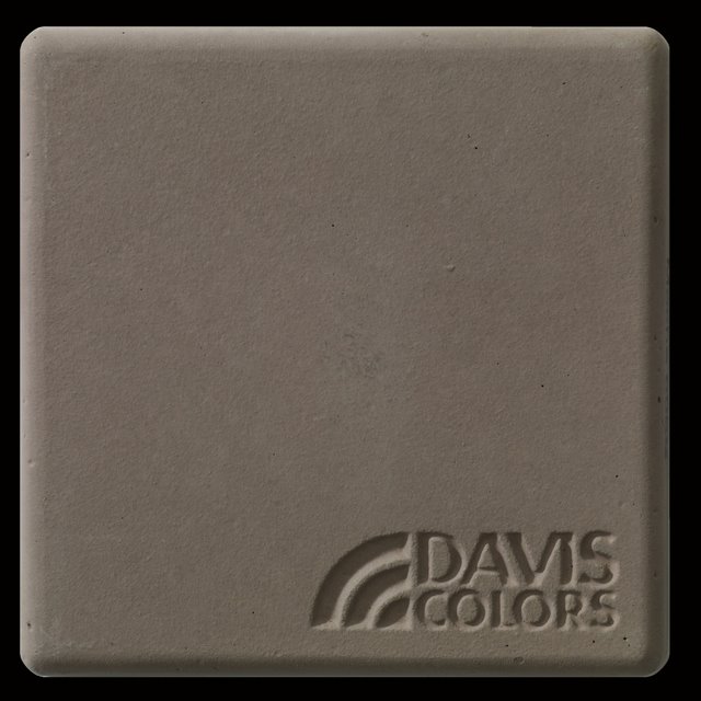 Sample tile colored with Davis Colors Mocha concrete pigment