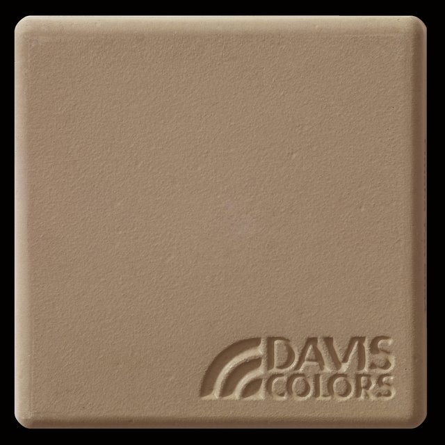 Sample tile colored with Davis Colors Omaha Tan concrete pigment