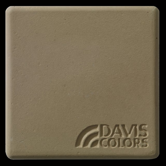 Sample tile colored with Davis Colors San Diego Buff concrete pigment