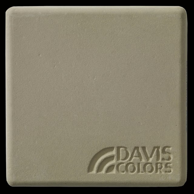 Sample tile colored with Davis Colors Sandstone concrete pigment