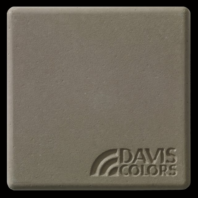 Sample tile colored with Davis Colors Sequoia Sand concrete pigment