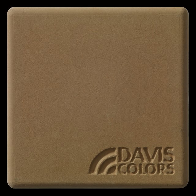 Sample tile colored with Davis Colors Spanish Gold concrete pigment