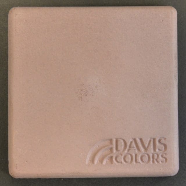 Sample tile colored with Davis Colors Plum concrete pigment