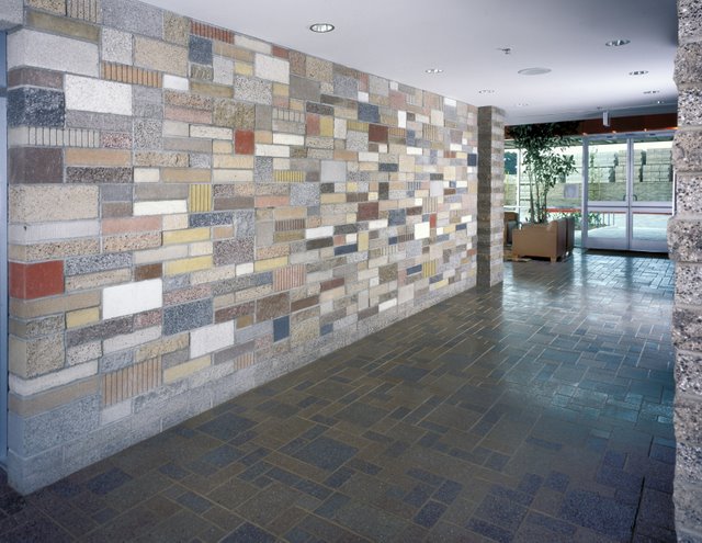 This unique concrete wall is located at Orco Blocks headquarters.  Orco Block uses Davis Colors concrete pigments to create appealing color blends for their concrete products.  To learn more about Orcos quality products visit them at www.orcopaverswalls.com/home.htm or call them at 800-473-6725.