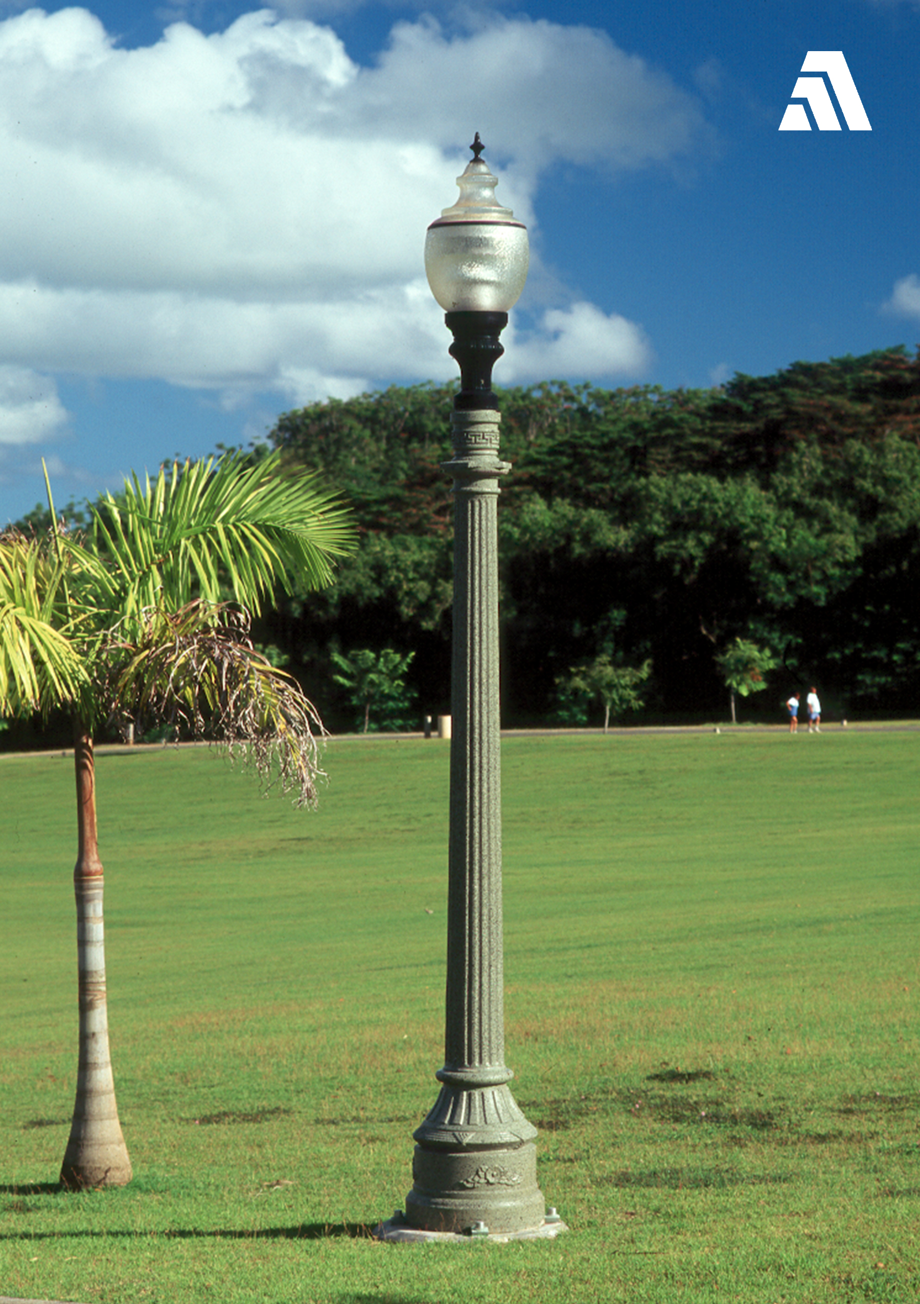 Concrete Lamp Poles Created Using Davis Colors Concrete Pigments