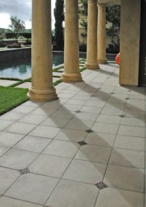 The Concrete tiles are colored with Davis Colors’ pigments and made by CAL-GA-CRETE Industries Inc. To learn more about CAL-GA-CRETE’S concrete tile products visit them at www.calgacrete.com or call them at 310-639-8960.