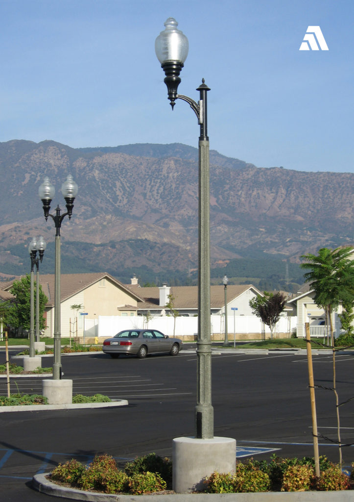 This custom light pole was created by Ameron™ pole products using Davis Colors concrete pigments. For more information about Ameron™ pole products and to view their product catalog, visit them at <a href="http://www.ameronpoles.com" target="_blank">www.ameronpoles.com</a>