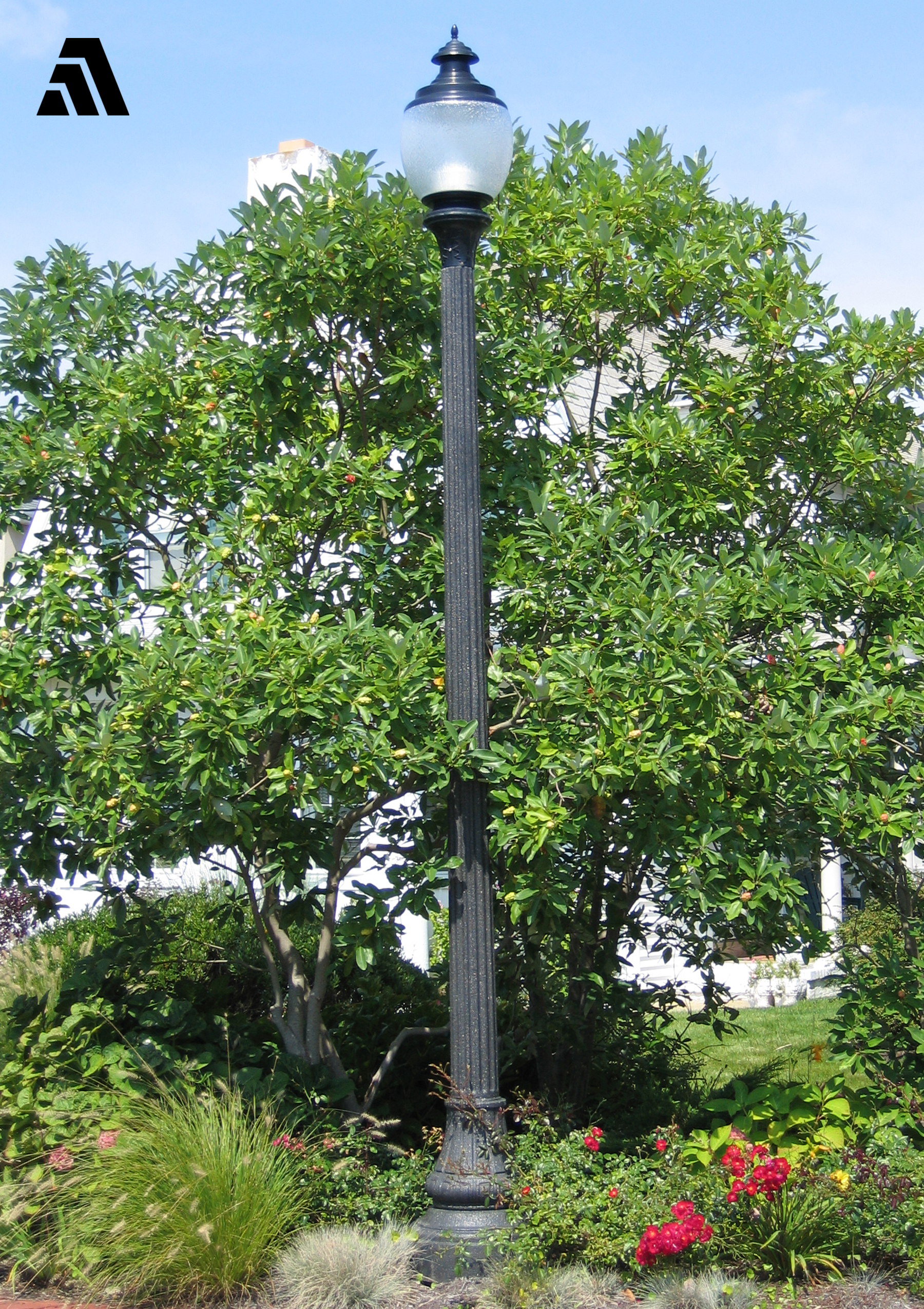 Concrete Lamp Poles Created Using Davis Colors Concrete Pigments