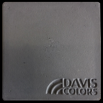 Sample tile colored with Davis Colors Jet Black Iron Oxide concrete pigment