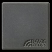 This is a photo of an actual 3” x 3” concrete tile sample integrally colored with Davis Colors’ Cobblestone (pigment # 860). This video reproduction is just for ideas. Please finalize your color selection from our printed color card, hard tile samples or job site test. Cobblestone Smooth