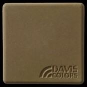 This is a photo of an actual 3” x 3” concrete tile sample integrally colored with Davis Colors’ Flagstone (pigment # 641). This video reproduction is just for ideas. Please finalize your color selection from our printed color card, hard tile samples or job site test. Flagstone Smooth