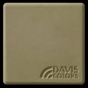This is a photo of an actual 3” x 3” concrete tile sample integrally colored with Davis Colors’ Mesa Buff (pigment # 5447). This video reproduction is just for ideas. Please finalize your color selection from our printed color card, hard tile samples or job site test. Mesa Buff Smooth