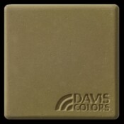 This is a photo of an actual 3” x 3” concrete tile sample integrally colored with Davis Colors’ Palomino (pigment # 5447). This video reproduction is just for ideas. Please finalize your color selection from our printed color card, hard tile samples or job site test. Palomino Smooth