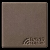 This is a photo of an actual 3” x 3” concrete tile sample integrally colored with Davis Colors’ Rustic Brown (pigment # 6058). This video reproduction is just for ideas. Please finalize your color selection from our printed color card, hard tile samples or job site test. Rustic Brown Smooth