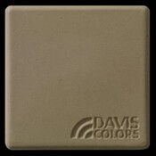 This is a photo of an actual 3” x 3” concrete tile sample integrally colored with Davis Colors’ San Diego Buff (pigment # 5237). This video reproduction is just for ideas. Please finalize your color selection from our printed color card, hard tile samples or job site test. San Diego Buff Smooth