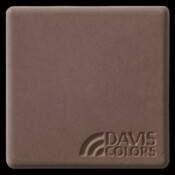 This is a photo of an actual 3” x 3” concrete tile sample integrally colored with Davis Colors’ Sangria (pigment # 1117). This video reproduction is just for ideas. Please finalize your color selection from our printed color card, hard tile samples or job site test. Sangria Smooth