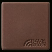 This is a photo of an actual 3 x 3 concrete tile sample integrally colored with Davis Colors Tile Red (pigment #1117). This video reproduction is just for ideas. Please finalize your color selection from our printed color card, hard tile samples or job site test. Tile Red Smooth