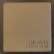 This is a photo of an actual 3” x 3” concrete tile sample integrally colored with Davis Colors’ Padre Brown (pigment # 61078) with a smooth finish. This video reproduction is just for ideas. Please finalize your color selection from our printed color card, hard tile samples or job site test. Padre Brown Smooth