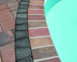 This pool deck is paved with Nicolock’s 4” x 8” Fullnose pavers with their Autumn color blend. Nicolock uses Davis Colors concrete pigments to make their custom color blends. To learn more about Nicolock’s products visit them at www.nicolock.com. This pool deck is paved with Nicolock’s 4” x 8” Fullnose pavers with their Autumn color blend. Nicolock uses Davis Colors concrete pigments to make their custom color blends. To learn more about Nicolock’s products visit them at www.nicolock.com.