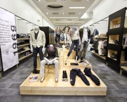 GAP Store. Concrete Collaborative manufactured the "Laguna Coal" concrete tiles will Davis Colors pigment. Concrete Collaborative hand craft their mixes and precast products locally in Oceanside, CA. Check out their website www.concrete-collaborative.com. Email them at sales@concrete-collaborative.com or call 1-855 268-0800.